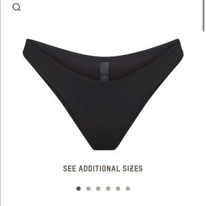 Skims Swim - Swim Cheeky Tanga Bottom - Small - Black